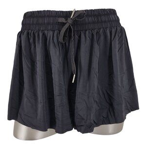 Women's Blaosn Black Flowy Loose Butterfly Shorts Phone Pocket XL Buttery Soft